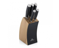 Wyposażenie kuchni GERLACH Zestaw noży w bloku DECO BLACK 991A 5 elementów